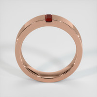 14K Rose Gold Ruby Men's Wedding Band Image