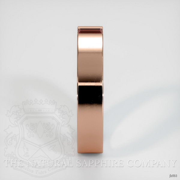 14K Rose Gold Ruby Men's Wedding Band