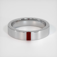 14K White Gold Ruby Men's Wedding Band Video