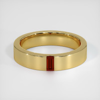 18K Yellow Gold Ruby Men's Wedding Band Video