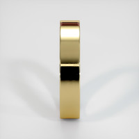 18K Yellow Gold Ruby Men's Wedding Band Image