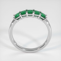 Platinum 950 Emerald Prong Wedding Band Image