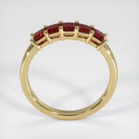 14K Yellow Gold Ruby Prong Wedding Band Image