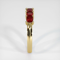 14K Yellow Gold Ruby Prong Wedding Band Image