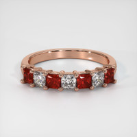 14K Rose Gold Prong Wedding Band Video