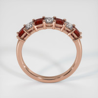 14K Rose Gold Prong Wedding Band Image