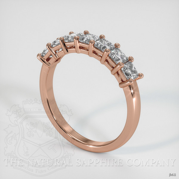 14K Rose Gold Diamond Prong Wedding Band