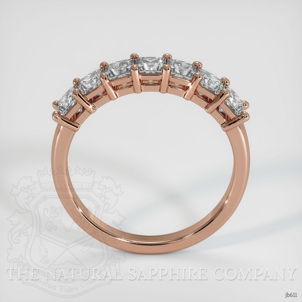 14K Rose Gold Diamond Prong Wedding Band