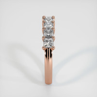 14K Rose Gold Diamond Prong Wedding Band Image