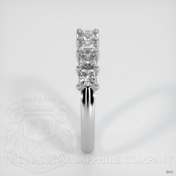 18K White Gold Diamond Prong Wedding Band