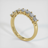 18K Yellow Gold Diamond Prong Wedding Band Image
