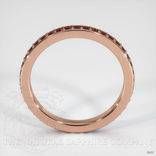 14K Rose Gold Ruby Eternity Wedding Band
