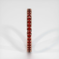 14K Rose Gold Ruby Eternity Wedding Band Image
