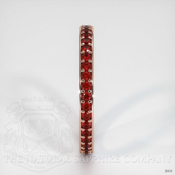 14K Rose Gold Ruby Eternity Wedding Band