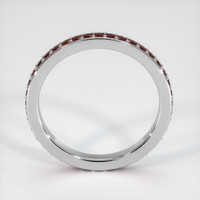 14K White Gold Ruby Eternity Wedding Band Image