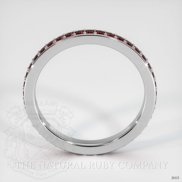 14K White Gold Ruby Eternity Wedding Band