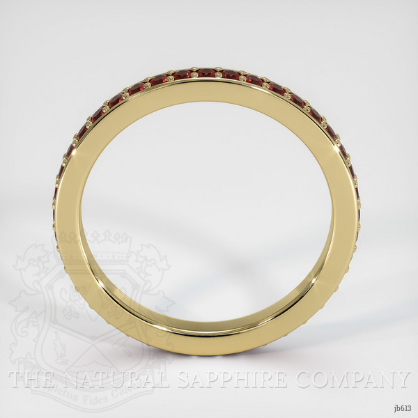 14K Yellow Gold Ruby Eternity Wedding Band
