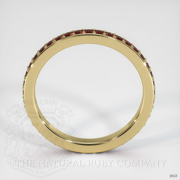 14K Yellow Gold Ruby Eternity Wedding Band
