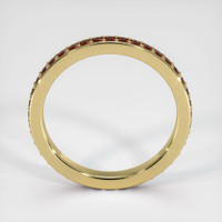 18K Yellow Gold Ruby Eternity Wedding Band Image