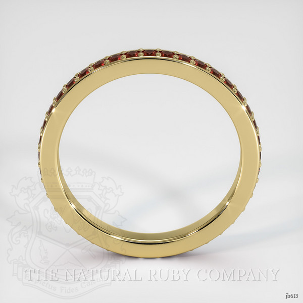 18K Yellow Gold Ruby Eternity Wedding Band