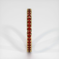 18K Yellow Gold Ruby Eternity Wedding Band Image