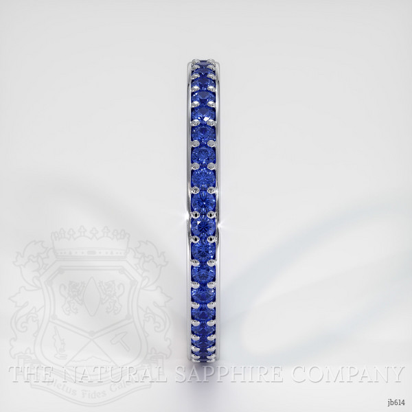 14K White Gold Blue Sapphire Eternity Wedding Band