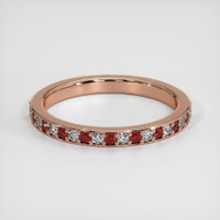 14K Rose Gold Pave Wedding Band Video