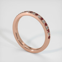 14K Rose Gold Pave Wedding Band Image