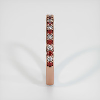 14K Rose Gold Pave Wedding Band Image