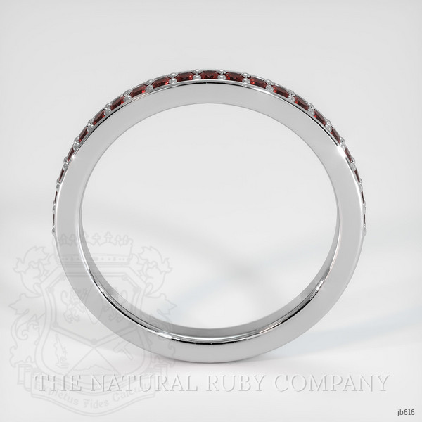 Platinum 950 Ruby Prong Wedding Band