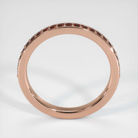 14K Rose Gold Ruby Prong Wedding Band Image