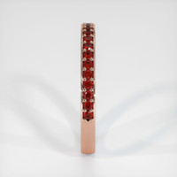 14K Rose Gold Ruby Prong Wedding Band Image