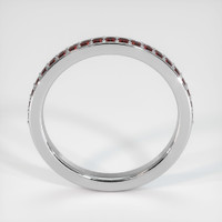 14K White Gold Diamond Pave Wedding Band Image