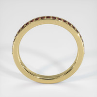 14K Yellow Gold Diamond Pave Wedding Band Image
