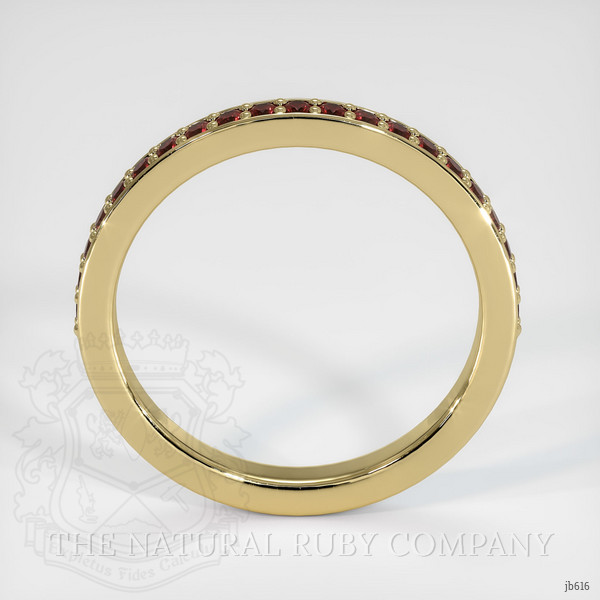 14K Yellow Gold Ruby Prong Wedding Band