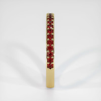 14K Yellow Gold Ruby Prong Wedding Band Image