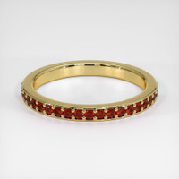 18K Yellow Gold Diamond Pave Wedding Band Video