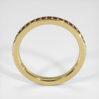 18K Yellow Gold Diamond Pave Wedding Band Image
