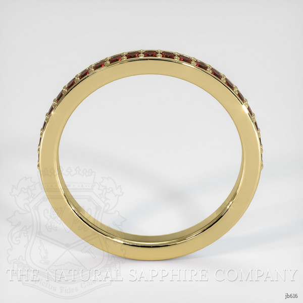 18K Yellow Gold Ruby Prong Wedding Band