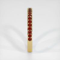 18K Yellow Gold Diamond Pave Wedding Band Image