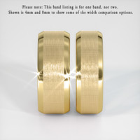 14K Yellow Gold Men's Plain Band Image