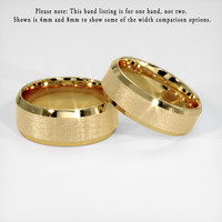 18K Yellow Gold Men's Plain Band Video