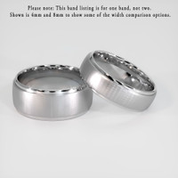 14K White Gold Men's Plain Band Video