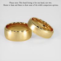 14K Yellow Gold Men's Plain Band Video