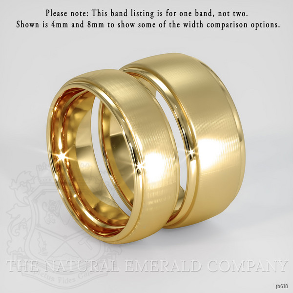 14K Yellow Gold Men's Plain Band