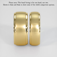 14K Yellow Gold Men's Plain Band Image