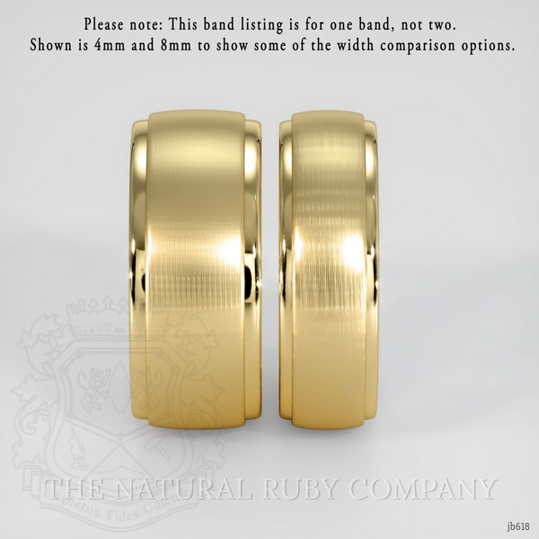 14K Yellow Gold Men's Plain Band