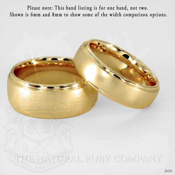 14K Yellow Gold Men's Plain Band