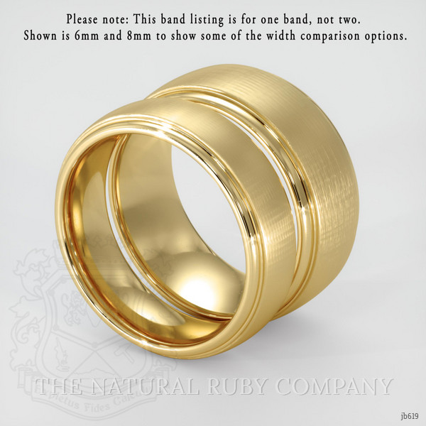 14K Yellow Gold Men's Plain Band