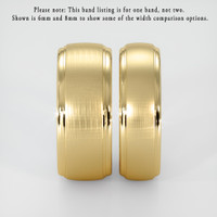 14K Yellow Gold Men's Plain Band Image